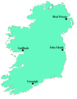 Map Of Ireland Cities Clip Art